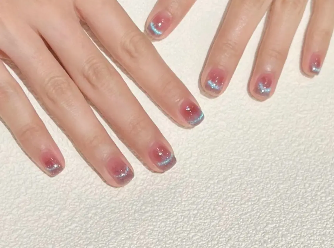 ネイル アートネイル チークネイル マグネットネイル ワンホンネイル ToliyDeliy Nail Salonのネイルデザイン