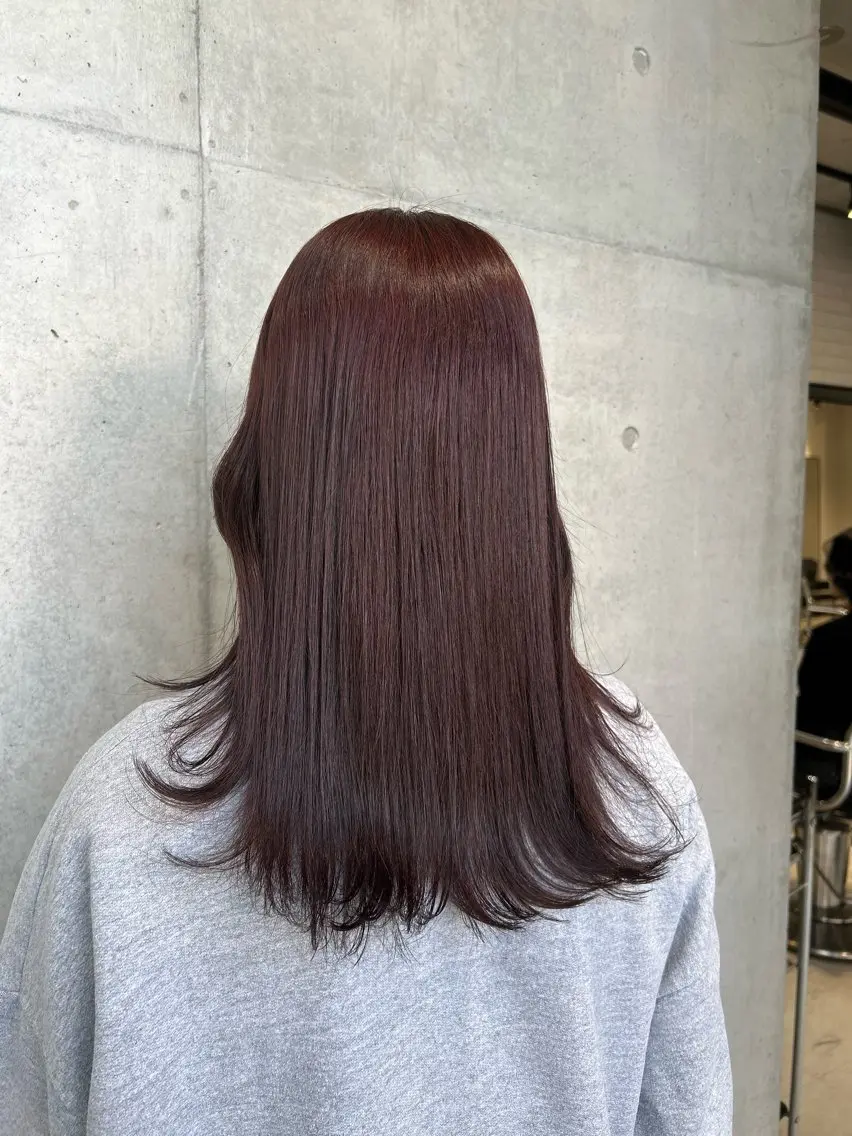 ロング カラー ヘアアレンジ カット ヘアカラー トリートメント ボブ艶モテカラー🫧 カリンのヘアスタイル