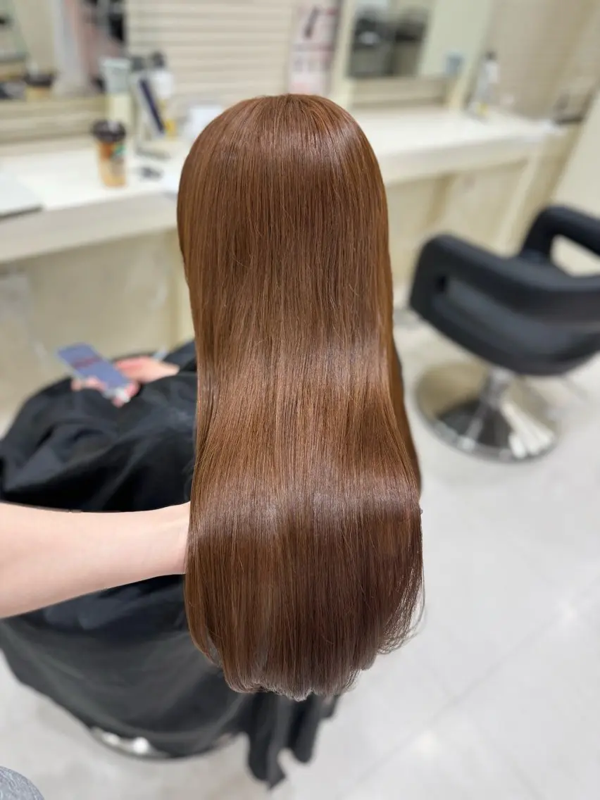 ロング カラー ヘアカラー 🤎モテ髪&透明感 ミルクティー🥣🤎のヘアスタイル