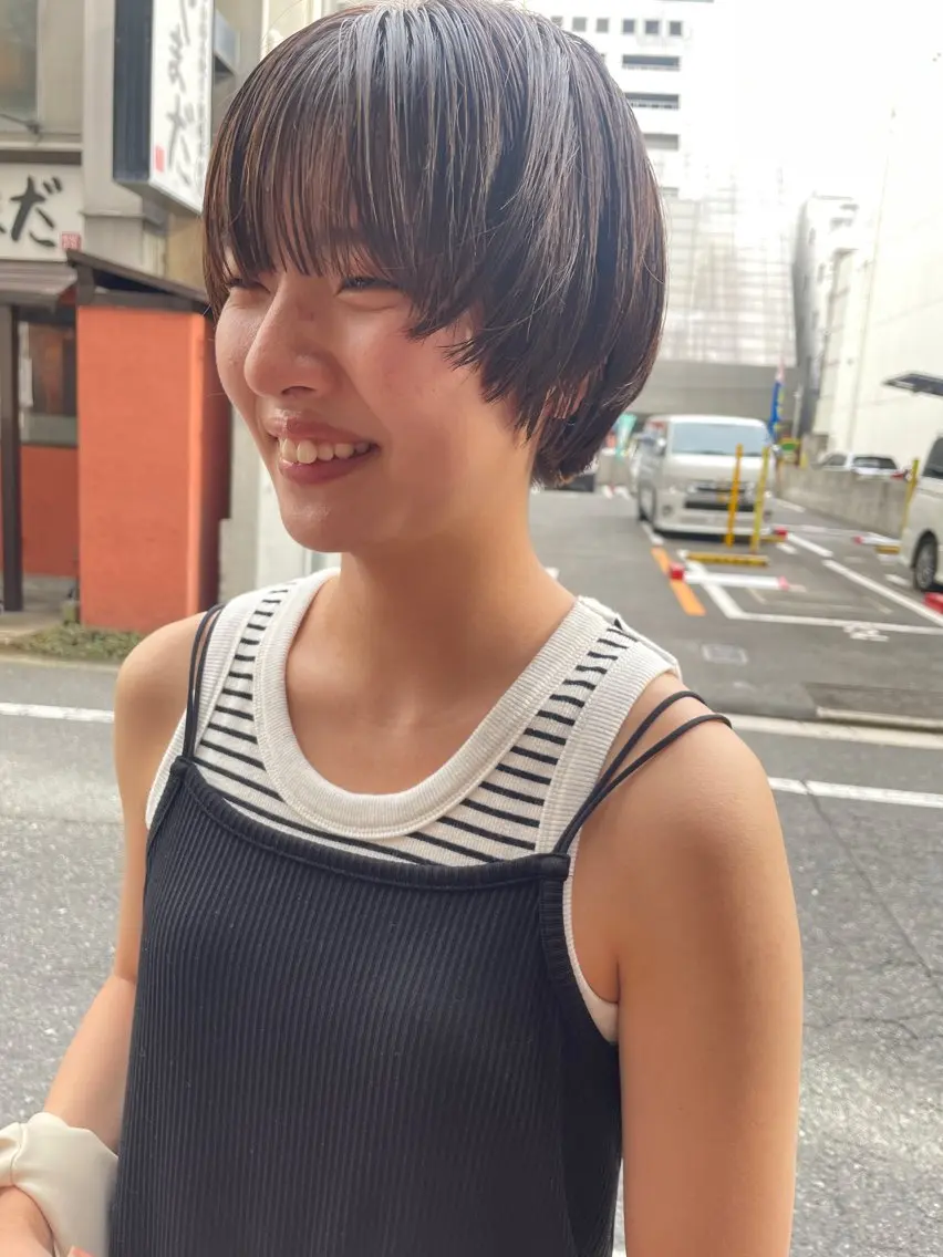 ショート カラー ショートヘア カット ヘアカラー トリートメント ayane⭐️ボブ・ ショート・パーマのヘアスタイル