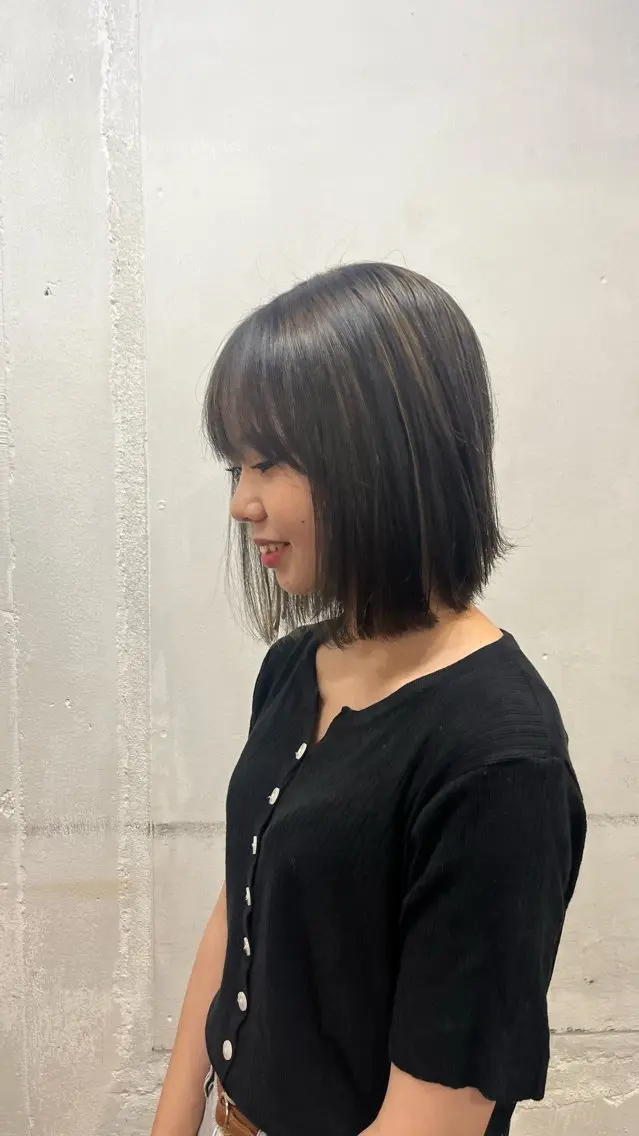ショート カラー ブリーチ ハイライトカラー ブリーチなしカラー ハイライト 《恵比寿サロン》 ami🦋のヘアスタイル