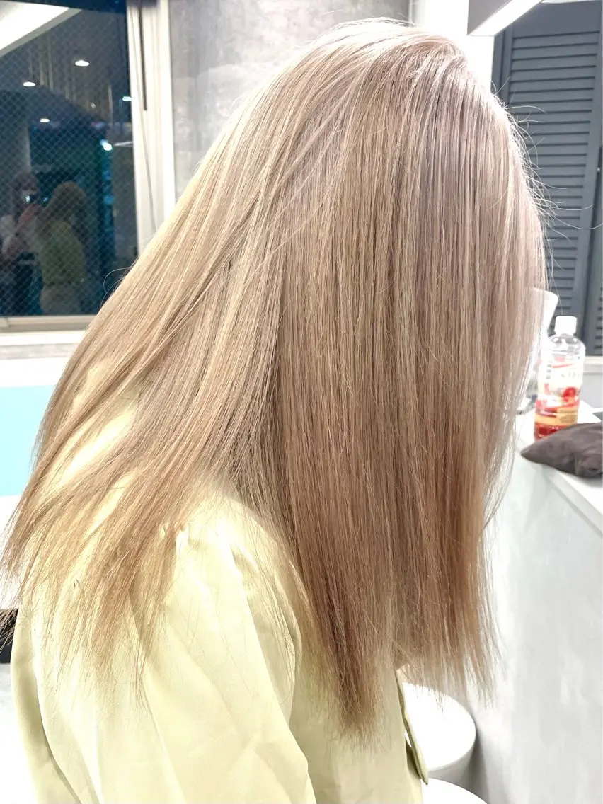 ロング ヘアカラー トリートメント ♡似合わせハイトーン ♡maiのヘアスタイル