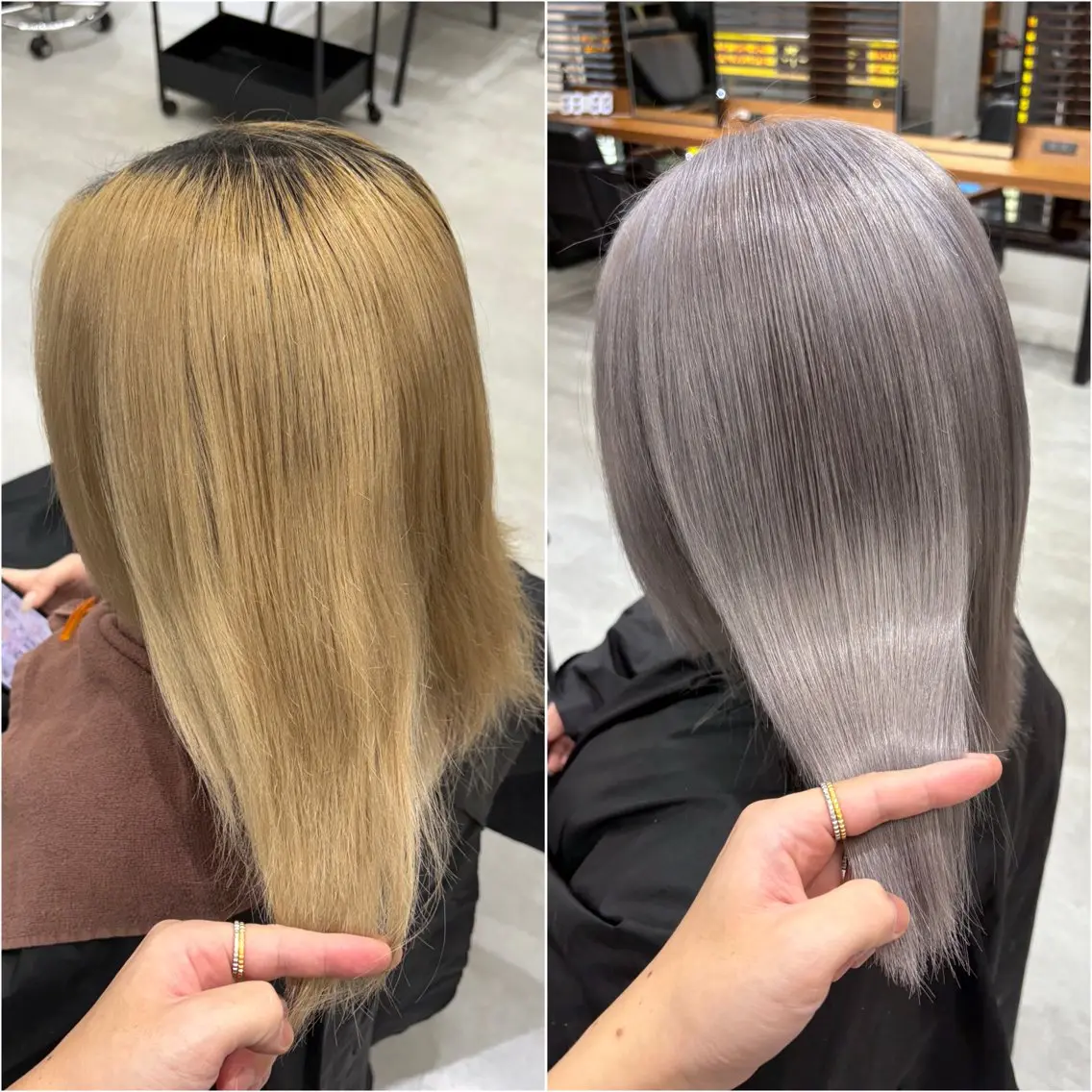 ミディアム KEISUKE🐶 カラー×エクステ特化のヘアスタイル