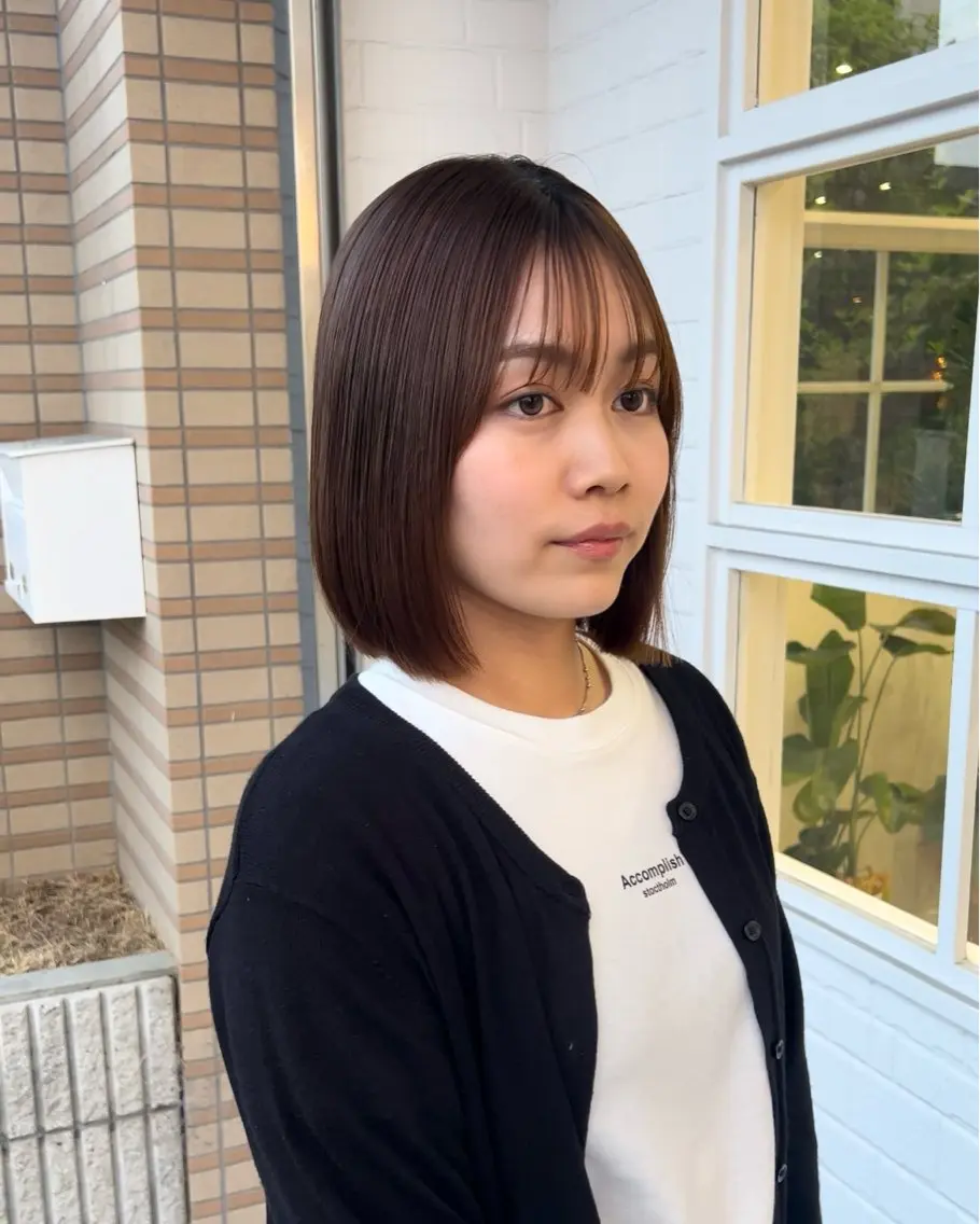 ショート カラー ボブ 似合わせカット カット ヘアカラー トリートメント YUUKI/ミニボブ ボブ/髪質改善のヘアスタイル