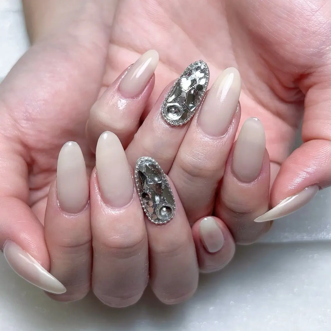 メンズ ネイル ワンカラーネイル ハンドネイル Nail salon 木にいるのネイルデザイン