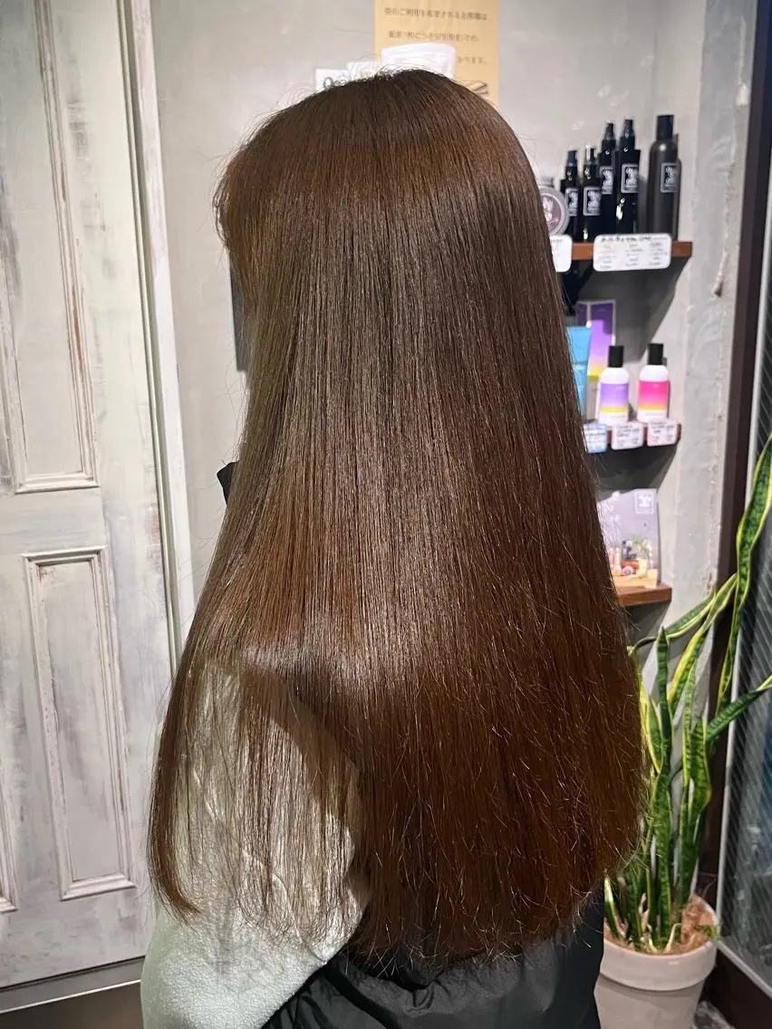 ロング ヘアカラー トリートメント むらたねね🌻 艶髪🫧韓国ヘアのヘアスタイル