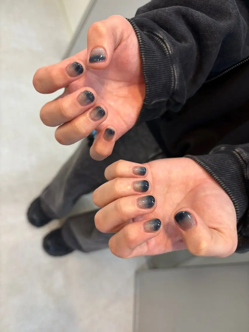 ネイル ハンドネイル Mai :矢場町 ニュアンス🌿アートのネイルデザイン