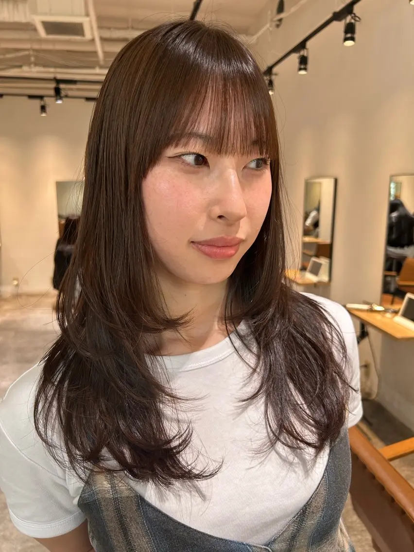 ロング 縮毛矯正/髪質改善/ 橿原神宮前/中村吉平のヘアスタイル