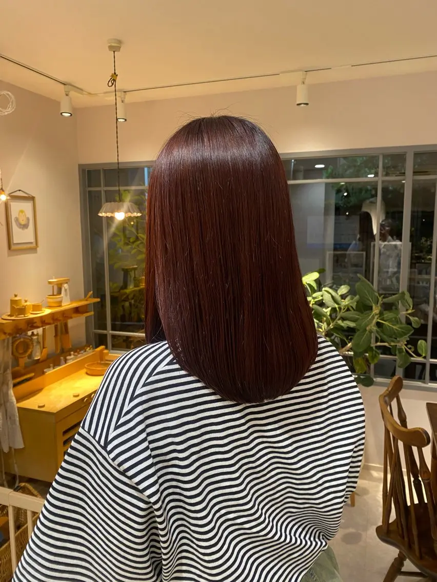 ミディアム 【仙川】 セリナ‎のヘアスタイル