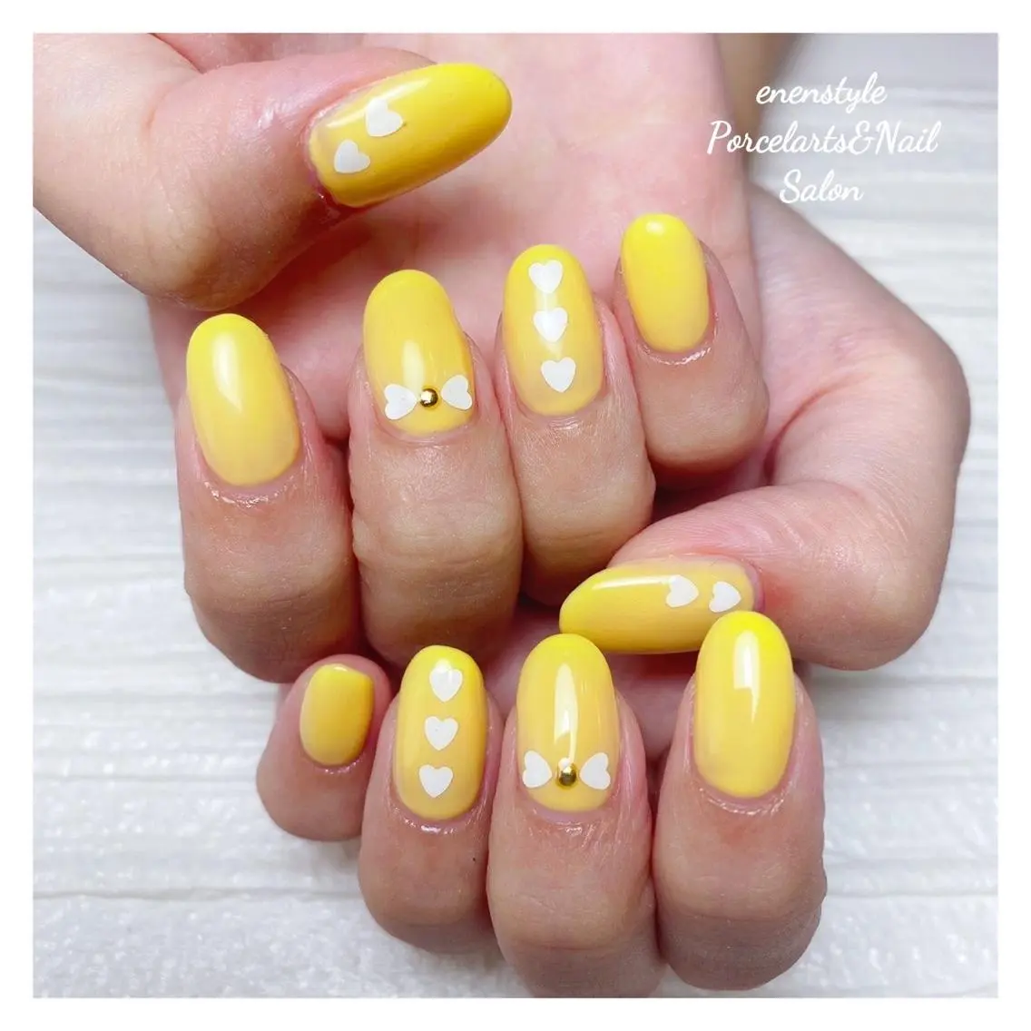 ミディアム ネイル 🐾enen style 🐾のネイルデザイン