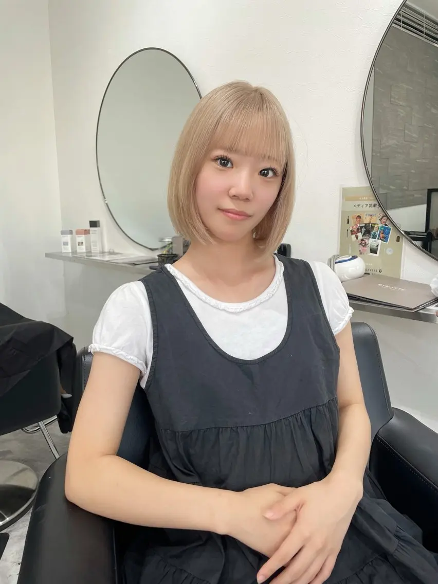 ロング ヘアカラー トリートメント 🦖JIN HAIR DESIGN🦖のヘアスタイル