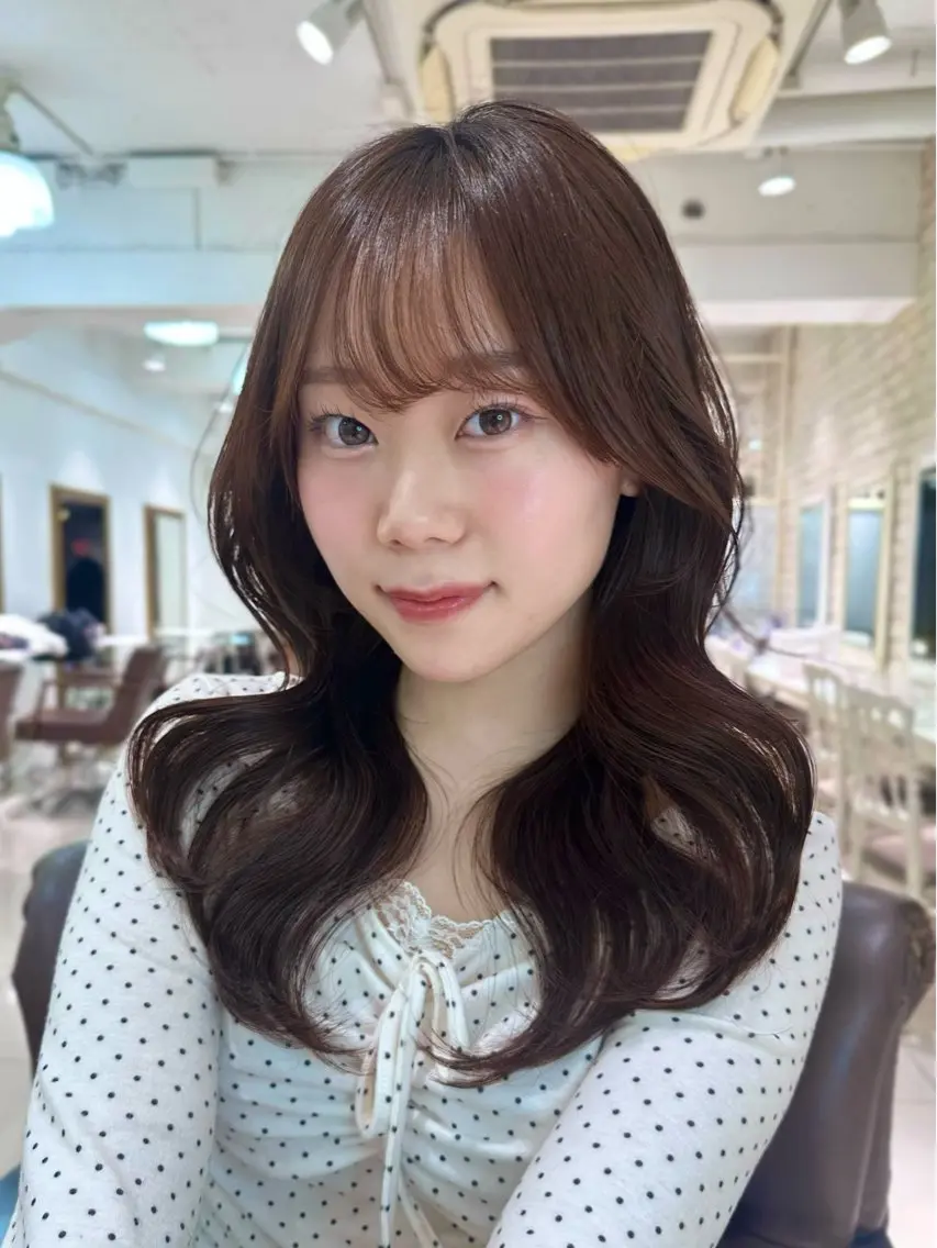 ロング カラー ヘアカラー トリートメント 髪質改善艶カラー🩶 Nanako ⟡.·のヘアスタイル