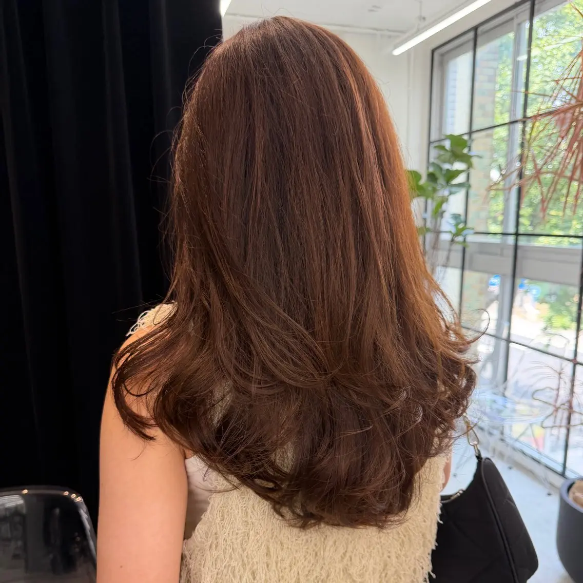 ロング ロングレイヤー くびれヘア 顔まわりレイヤー ヨシンモリ 韓国風ヘア カット yuki/ブリーチ/ JILLSTUDIOのヘアスタイル
