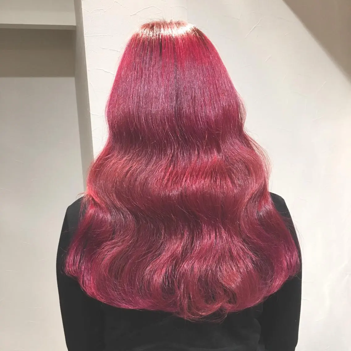 ロング カラー ヘアアレンジ ブリーチ レッドカラー 柔らか垢抜けｶﾗｰと ｶｯﾄ🫧ASUKAのヘアスタイル