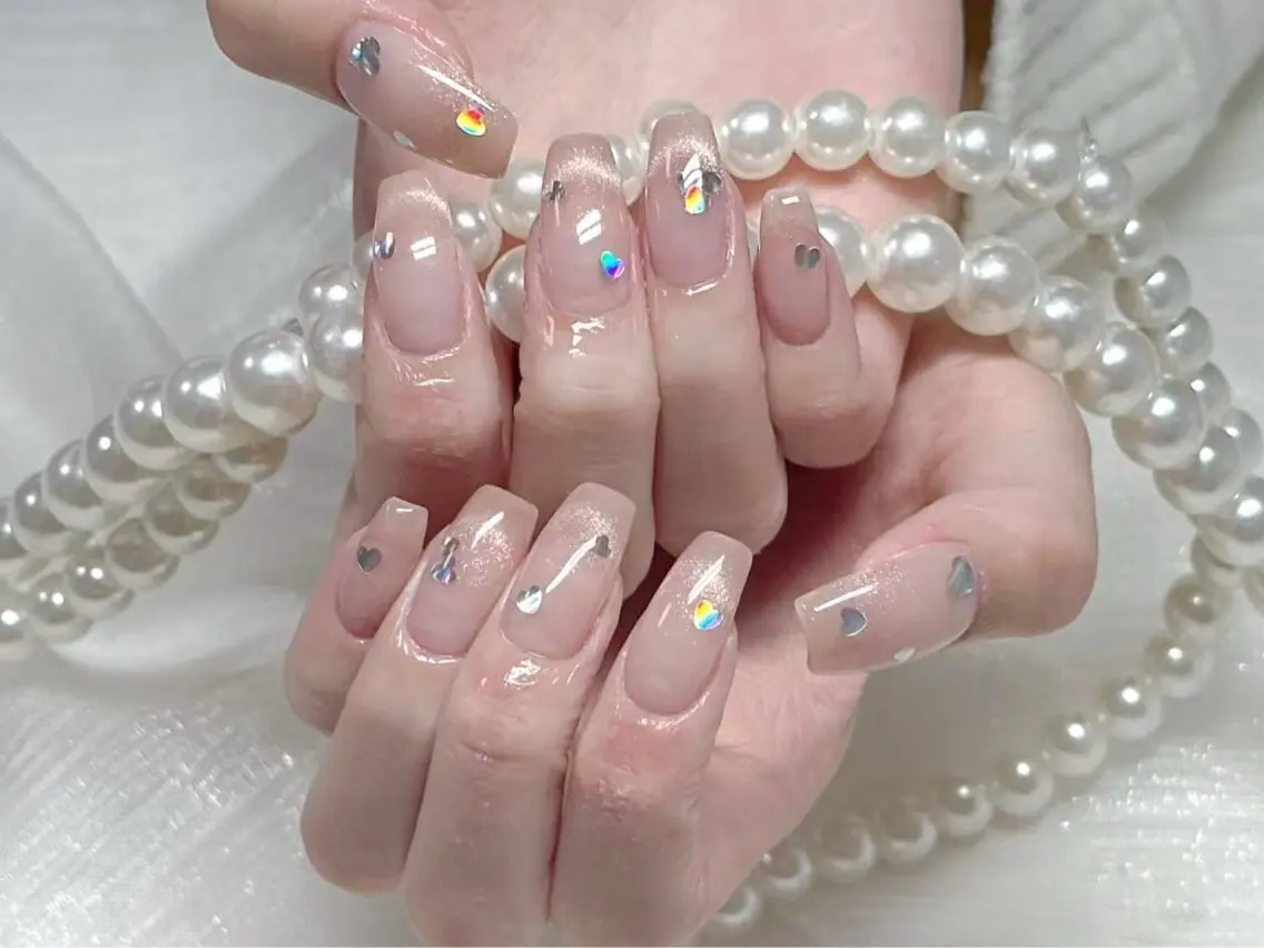 ネイル フレンチネイル マグネットネイル マグネットフレンチ RIn 🎀のネイルデザイン