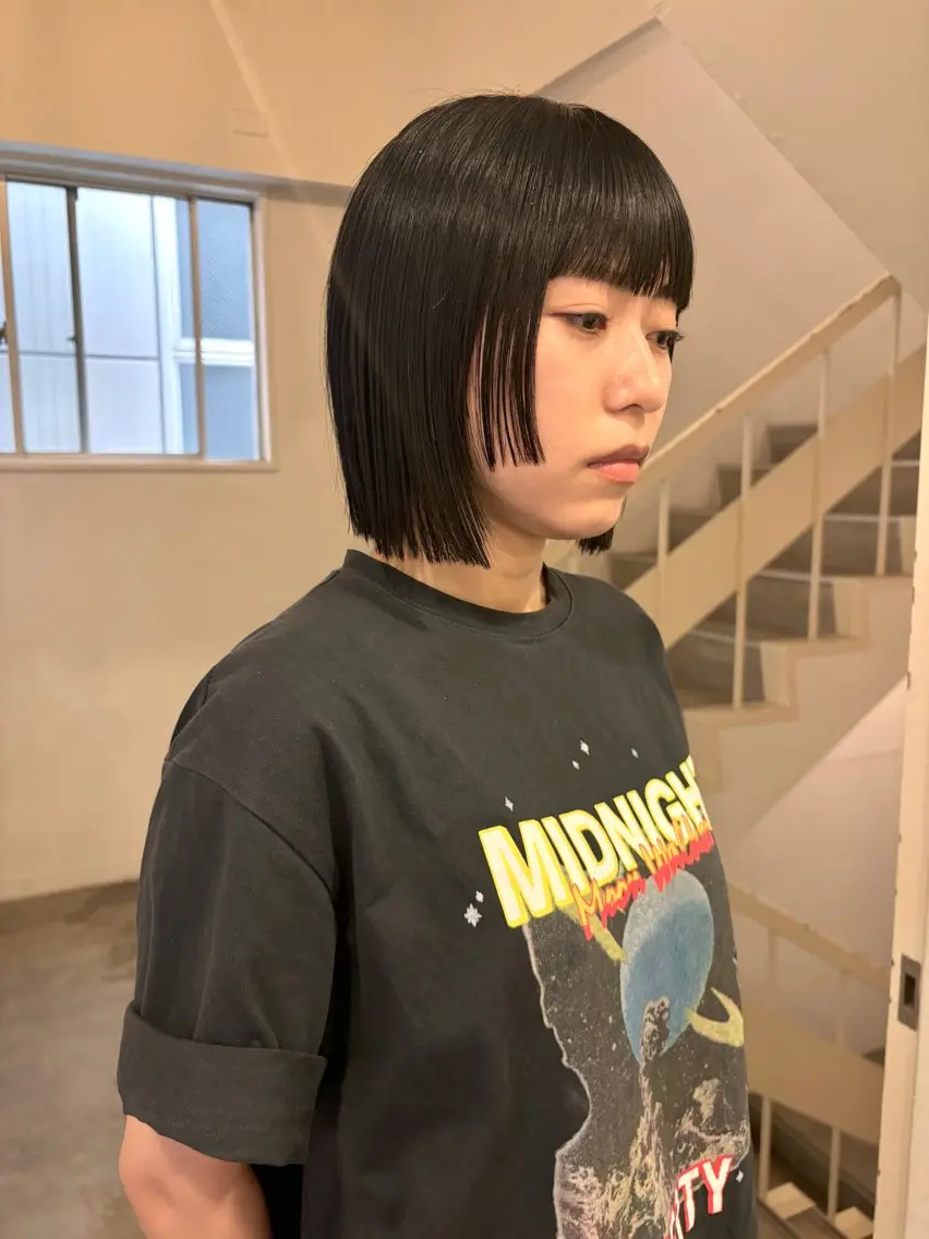 ショート ボブ 姫カット やまもと さえのヘアスタイル