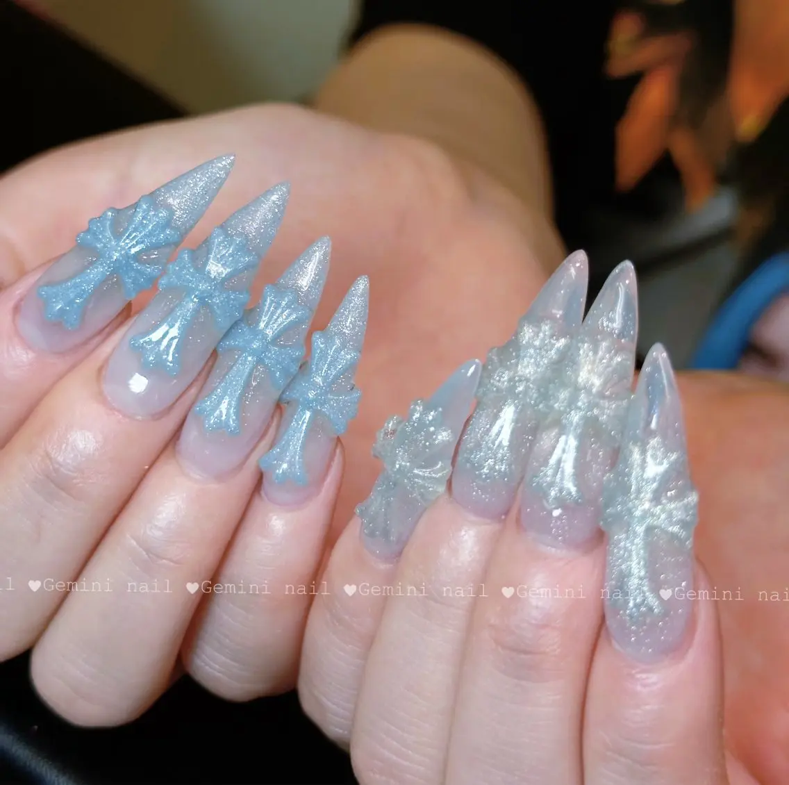 ネイル ネイルチップ Gemini nail.Yukiのネイルデザイン