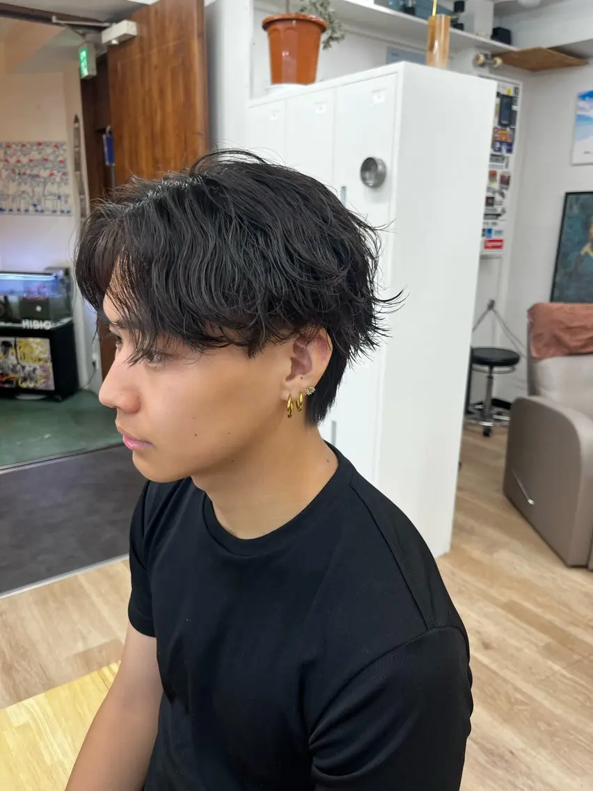 パーマ メンズ メンズパーマ パーマ すどう あしゅりのヘアスタイル