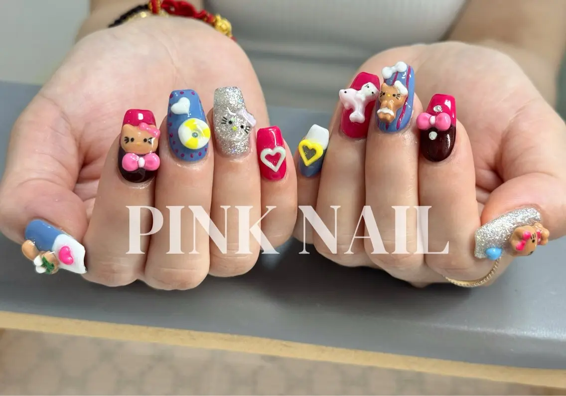 ネイル ハンドネイル pink nailのその他イメージ