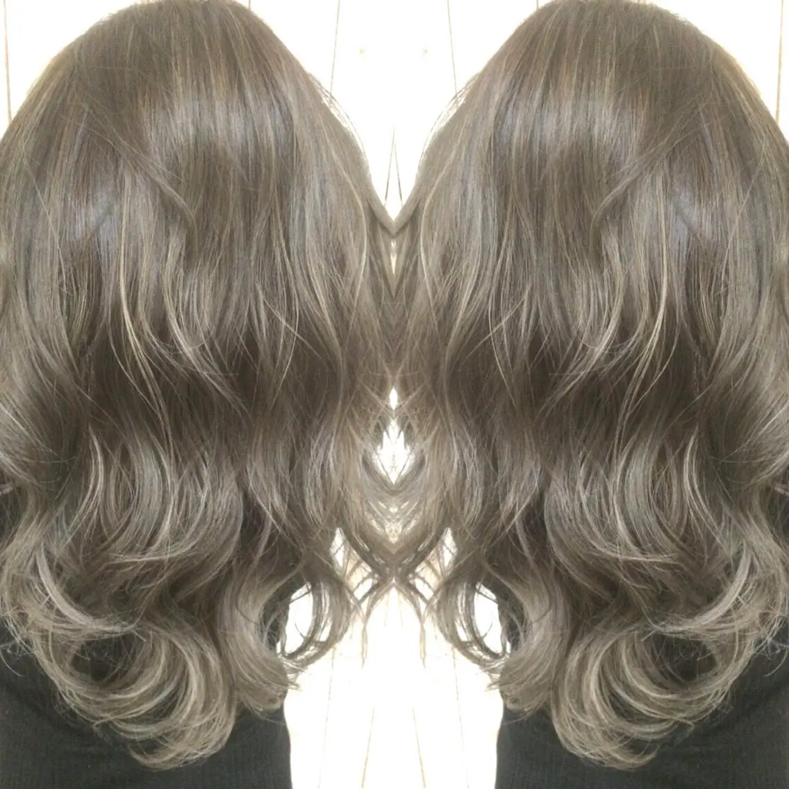 ロング カラー ハイライトカラー 3Dハイライト ハイライト ヘアカラー トリートメント 井上 一平のヘアスタイル