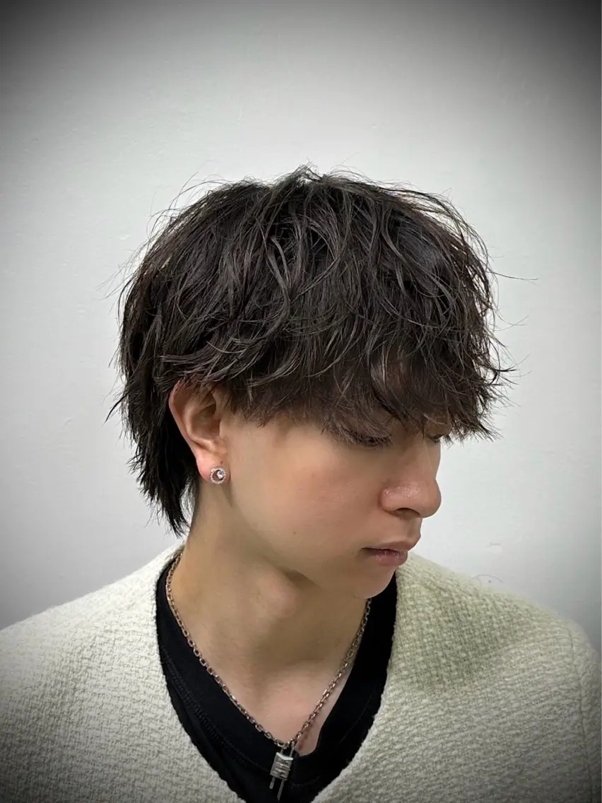 ミディアム カット パーマ 五十嵐 圭音のヘアスタイル