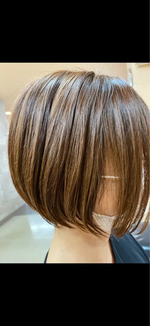 ミディアム ボブ Ichimura mutsumiのヘアスタイル