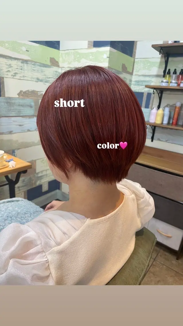 ショート カラー ヘアカラー カラーモデル募集！ 佐々木彩衣🤍🪄のヘアスタイル