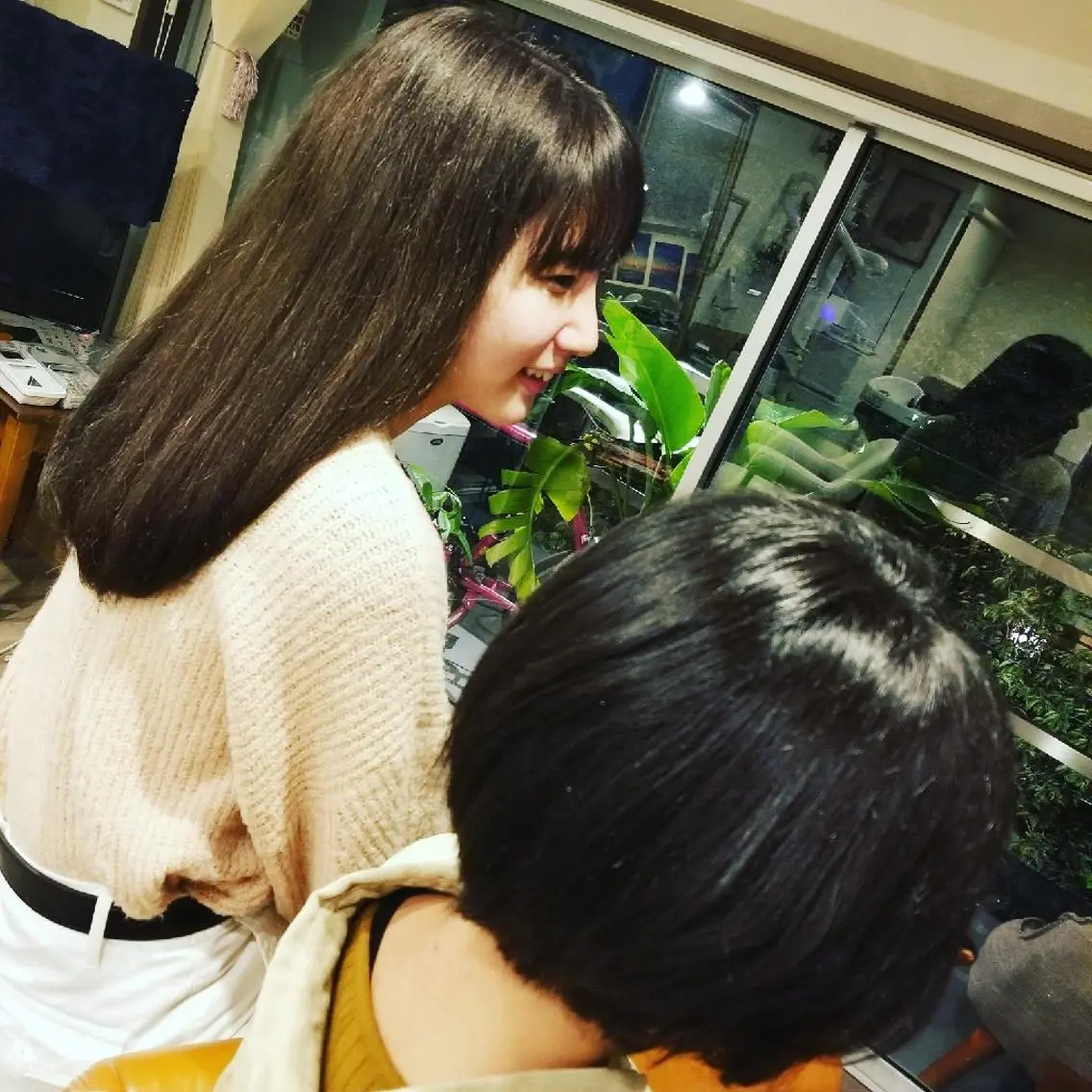 セミロング カラー アディクシーカラー バレイヤージュ イルミナカラー 外国人風カラー レイヤーカット spa hair ark 富井直美のヘアスタイル