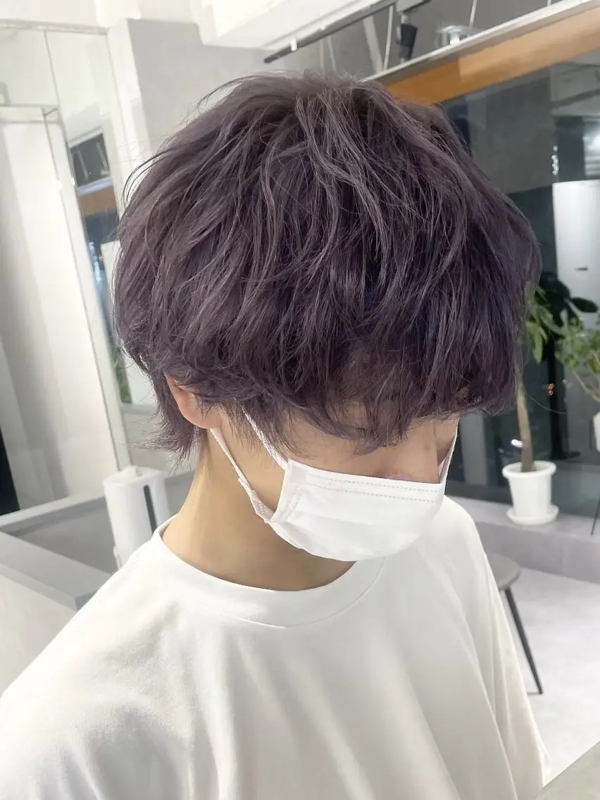 ショート カラー メンズ The Ect 江坂Kurumiのヘアスタイル