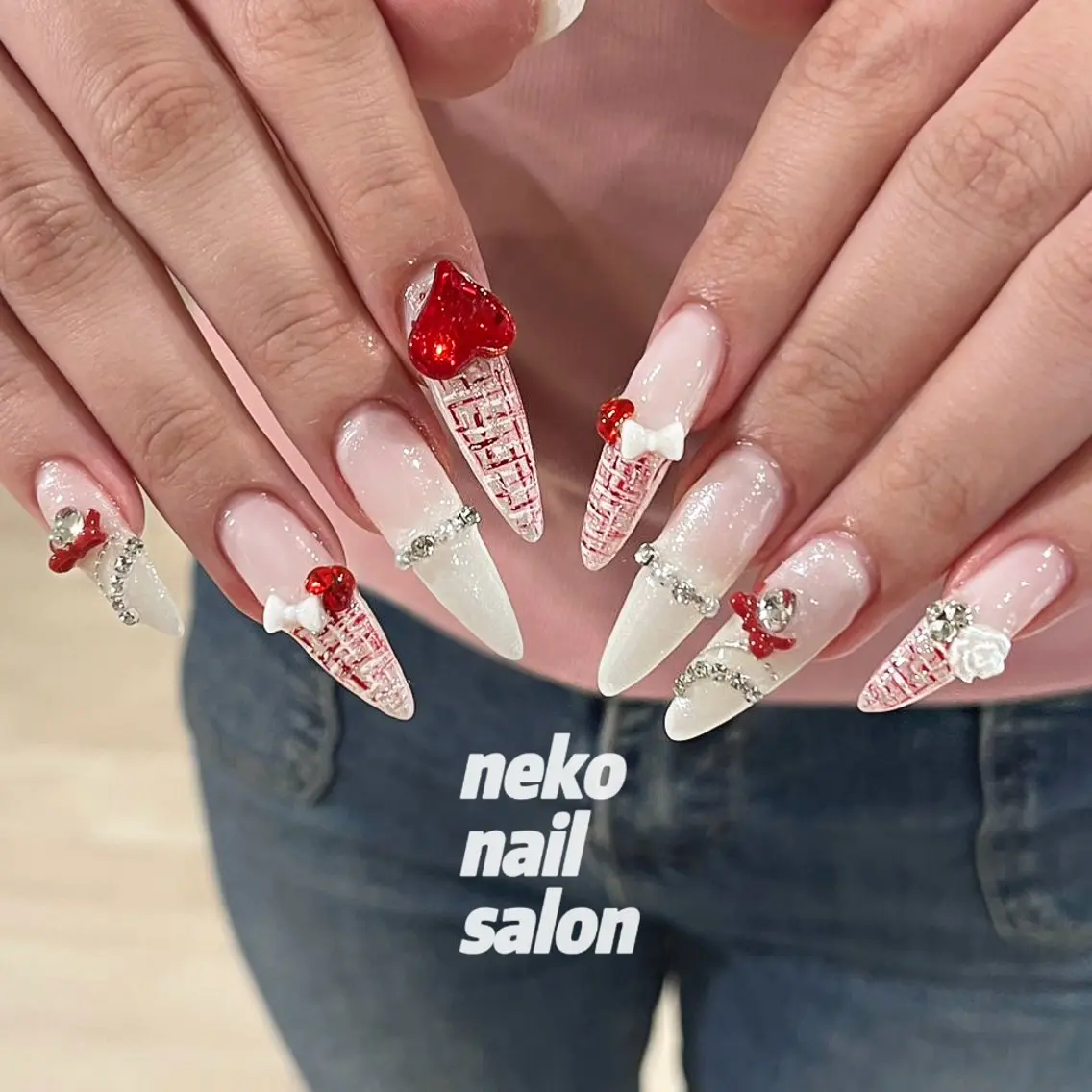 ネイル ワンホンネイル ハンドネイル neko nailのネイルデザイン