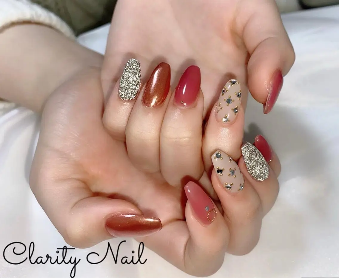 ネイル アートネイル フラッシュネイル 持ち込み ハンドネイル Clarity Nailのネイルデザイン