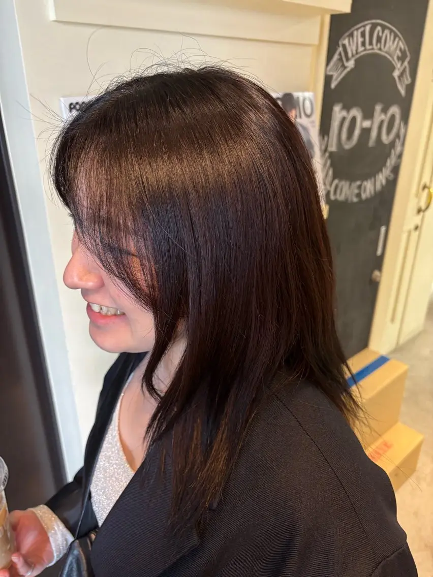ミディアム ヘアカラー トリートメント 《ro-ro》 みゆのヘアスタイル