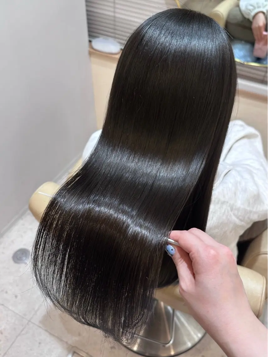 ロング 髪質改善 トリートメント カット ヘアカラー トリートメント ヘッドスパ 髪質改善・艶髪カラー 🌷miku🌷のヘアスタイル