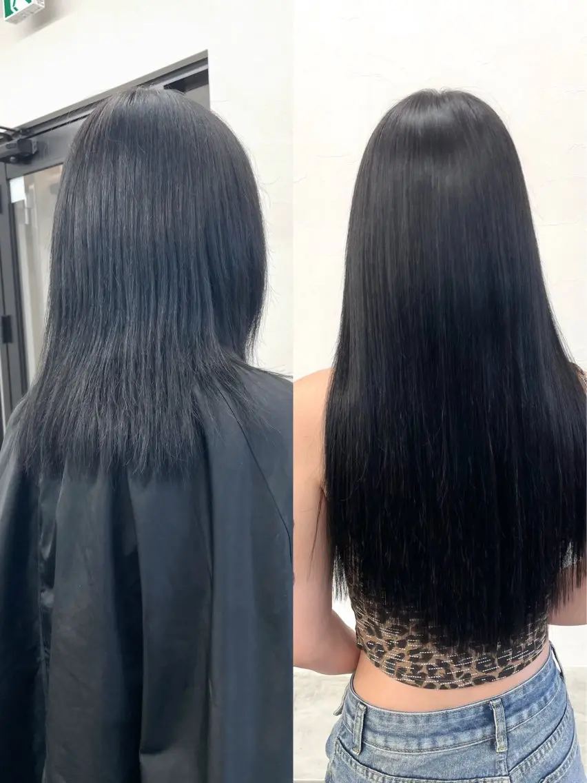 ✨🧡当日予約も大歓迎🧡✨黒髪エクステ80本つけ放題の写真