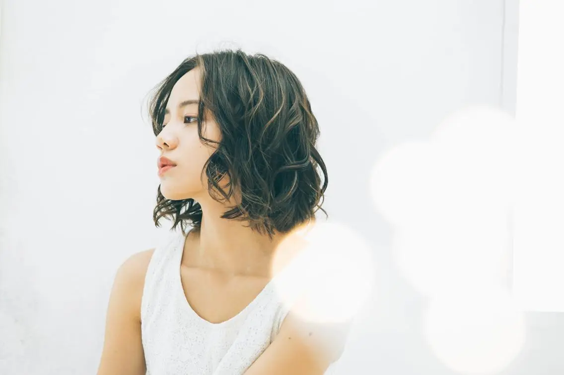 ミディアム カラー パーマ 頭皮ケア&髪質改善 美容室Atomのヘアスタイル