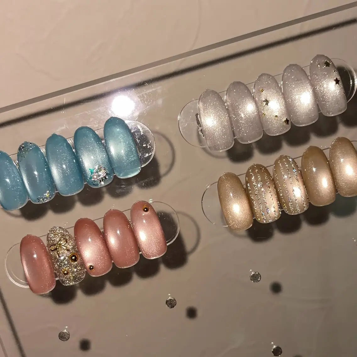 ネイル マグネットネイル シンプルネイル ハンドネイル 山下 芽依のネイルデザイン