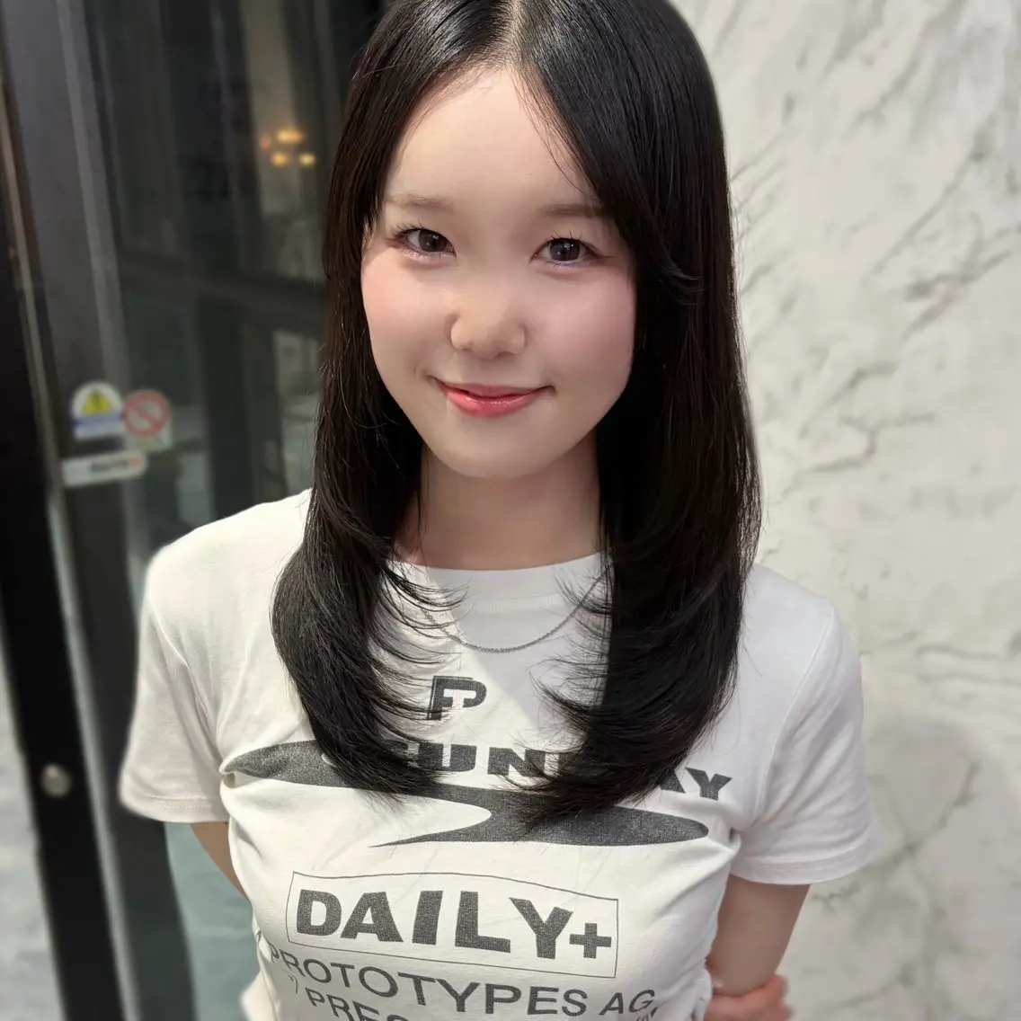 セミロング 浦和韓国モデル 募集中🪽Rinのヘアスタイル