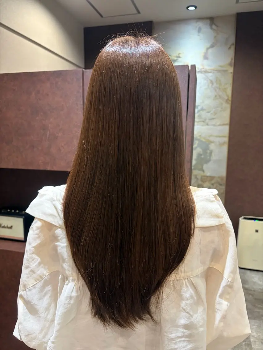 ロング カラー 吉田 萌花のヘアスタイル