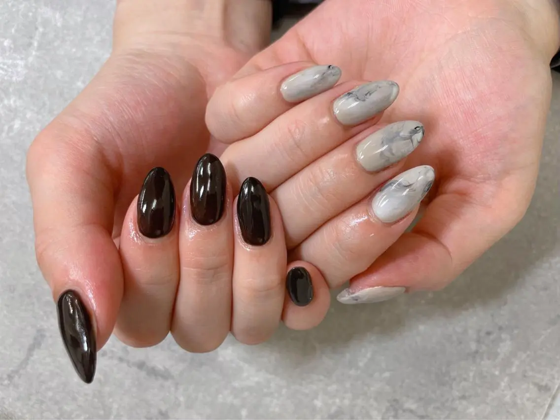 ネイル ニュアンスネイル ハンドネイル foglia❁. ⌇imamuraのネイルデザイン