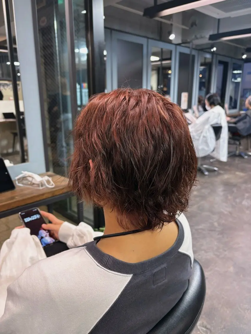 ミディアム カラー カット ヘアカラー 韓国ヘア/縮毛矯正 /レイヤー🫧ユイカのヘアスタイル