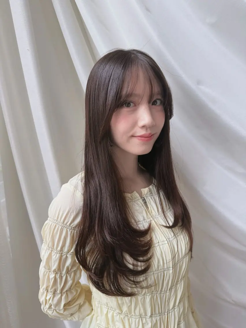 ロング ロング 似合わせカット 嶋 彩芽のヘアスタイル