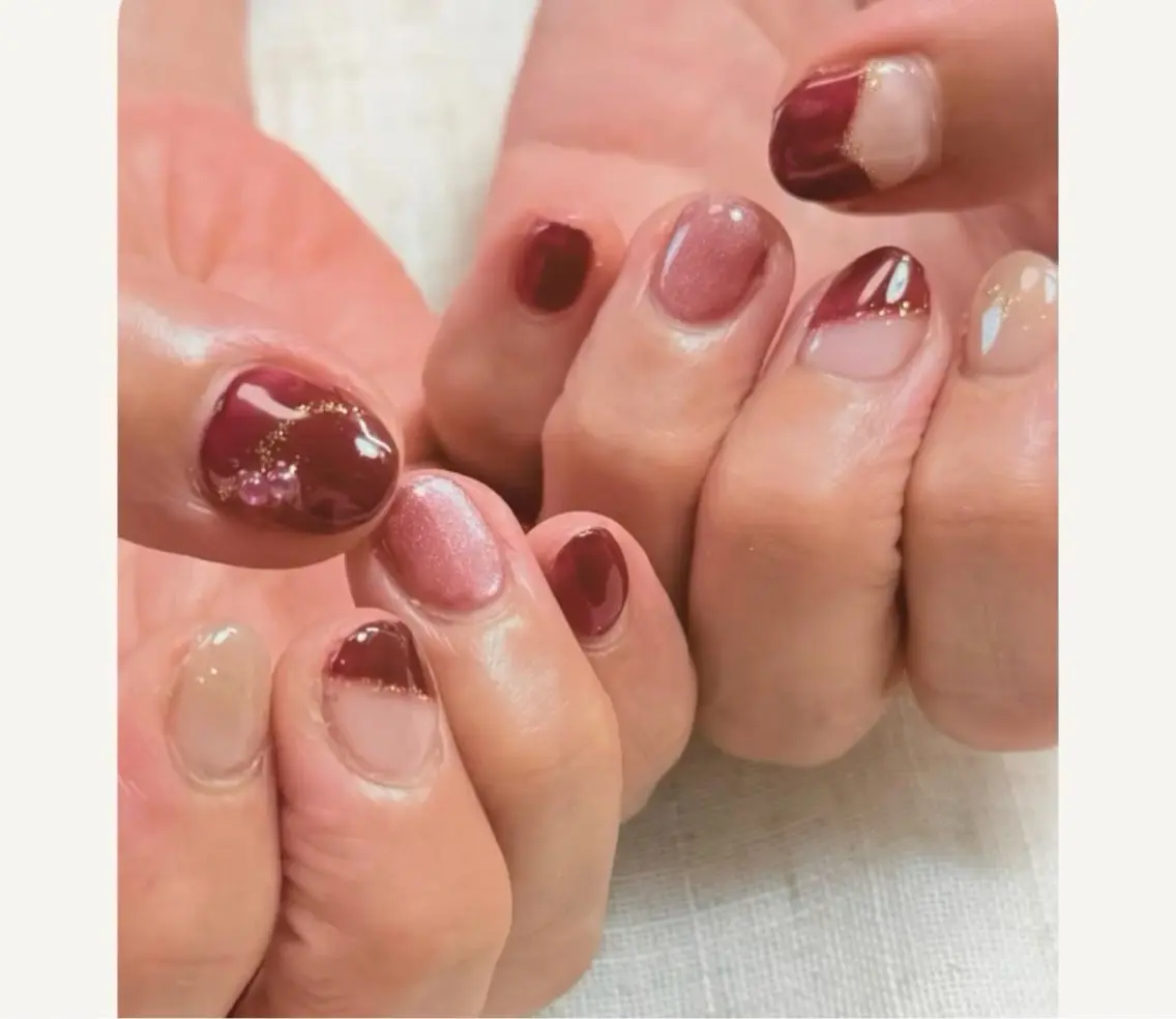 ネイル マグネットネイル ハンドネイル charm.nail 🌼kanaのネイルデザイン