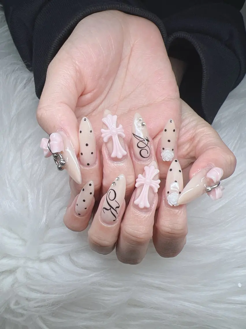 ネイル ハンドネイル Lee Nails チップ長さだし専門店のネイルデザイン