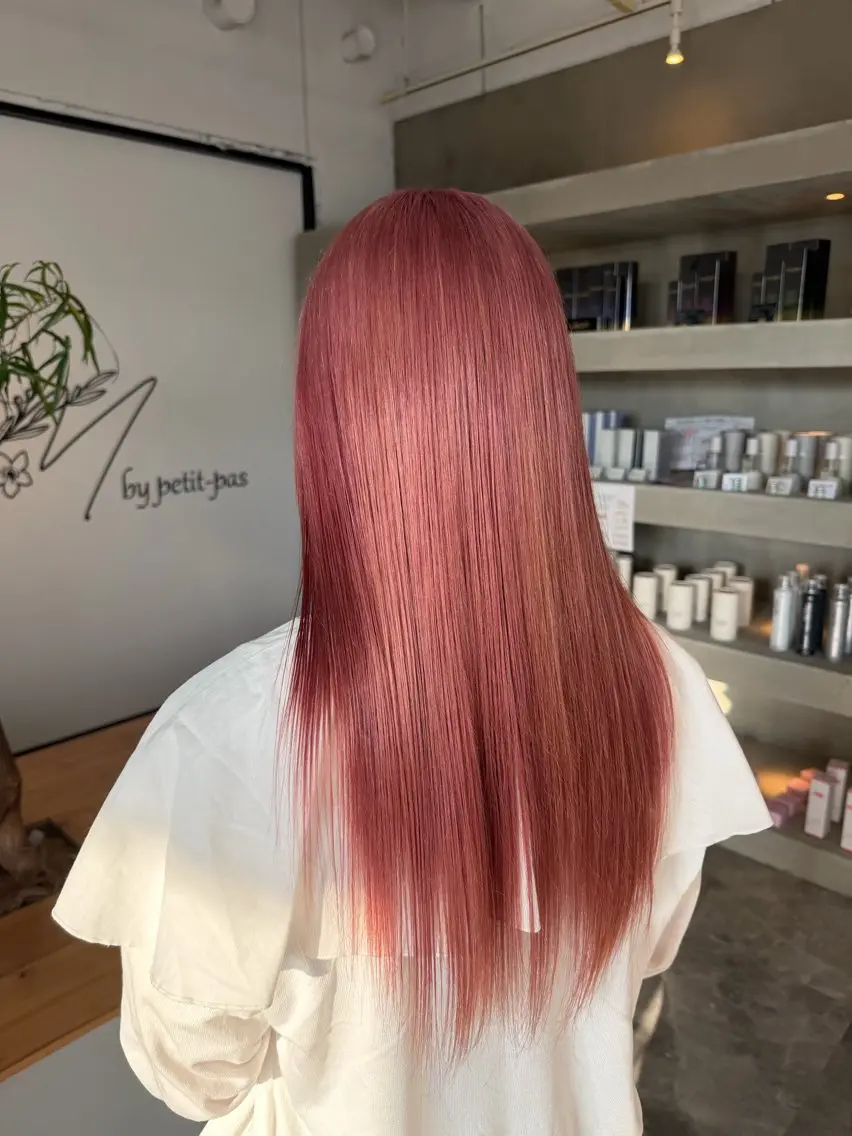 ロング 🍒暖色カラー🧸 栗俣嵐のヘアスタイル