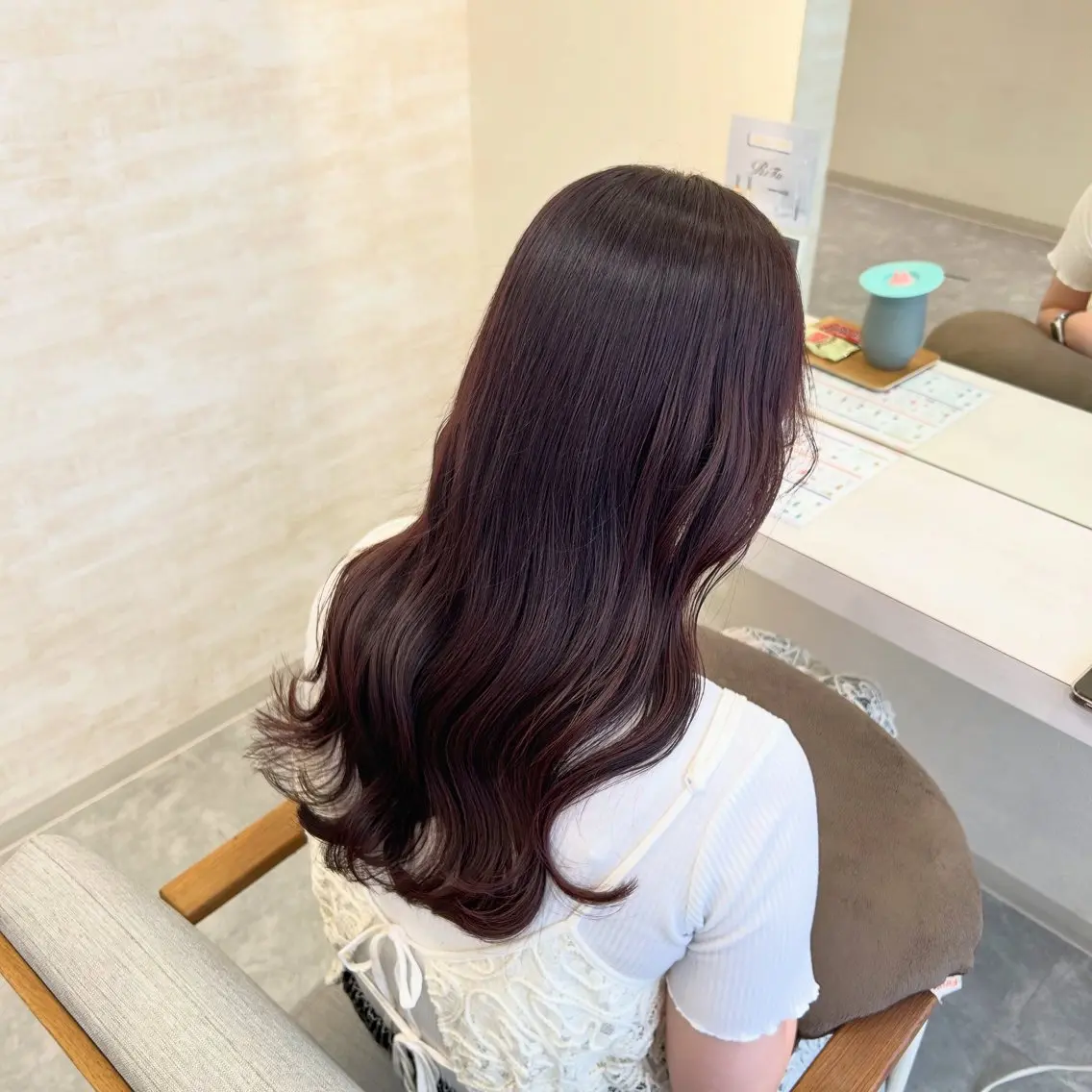 セミロング カラー ブラウンカラー ラベンダーカラー ラベンダーブラウン カット ヘアカラー トリートメント 髪質改善&ヘアケア /菊池琉那のヘアスタイル