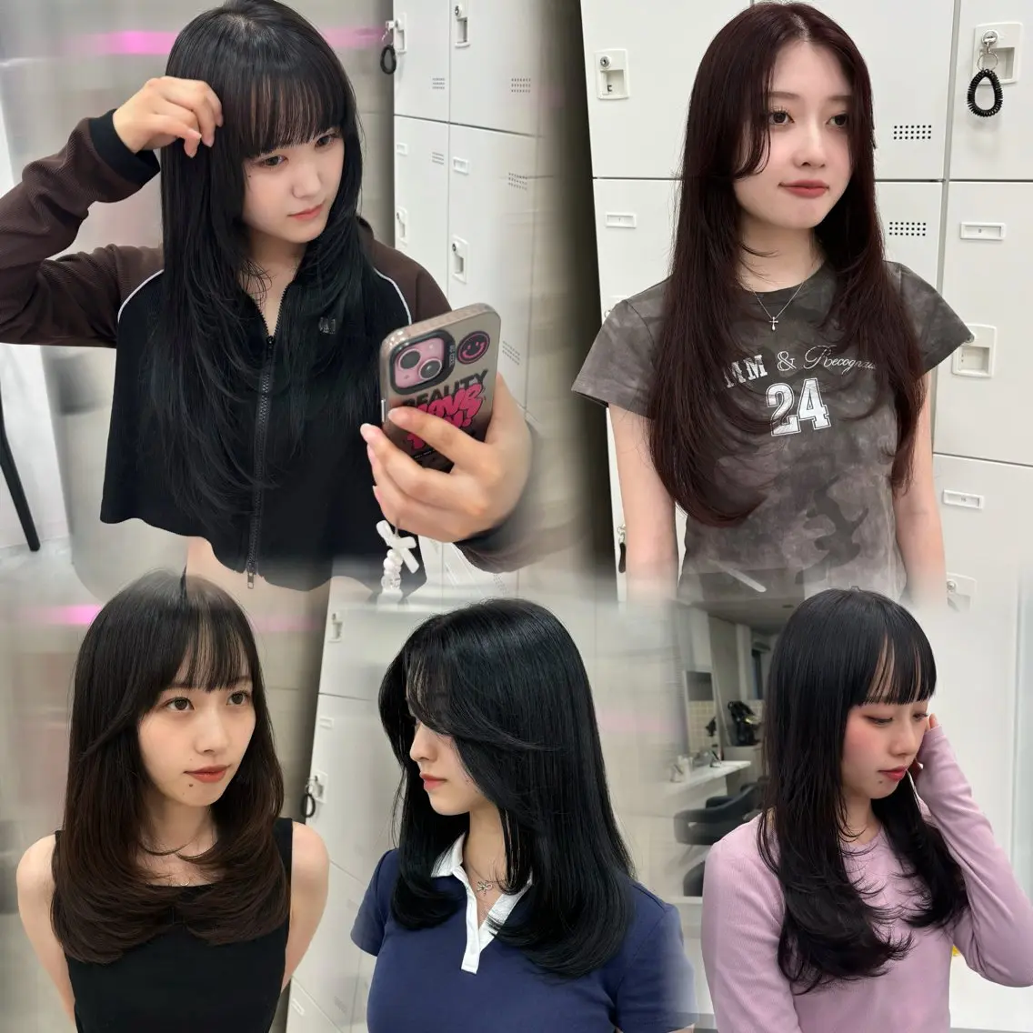ロング カラー 抜け感レイヤー︴ ニュアンスカラーのヘアスタイル