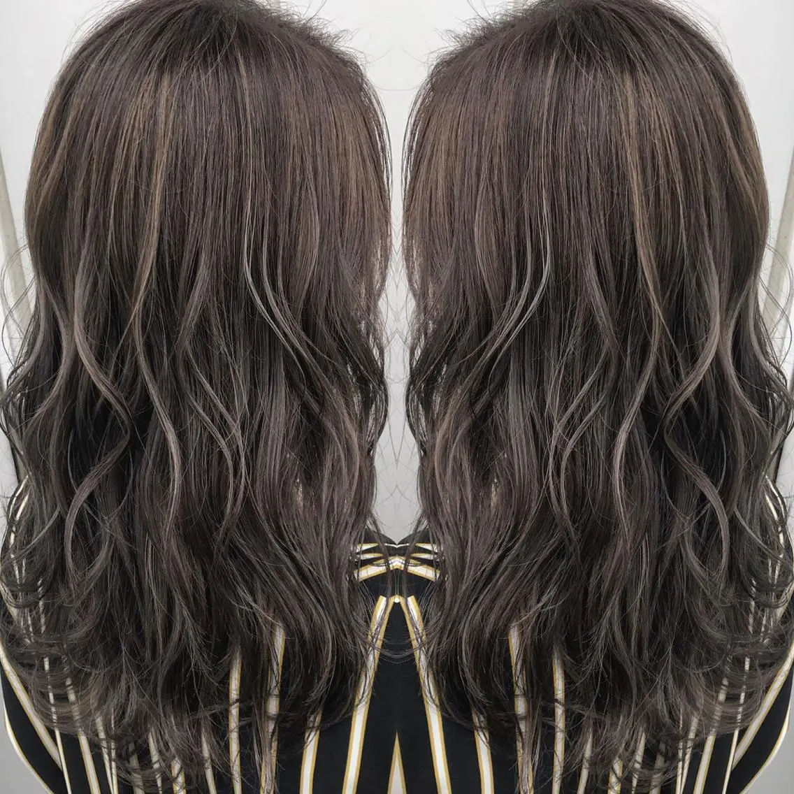セミロング カラー ヘアカラー 髪質改善will hairdesignのヘアスタイル