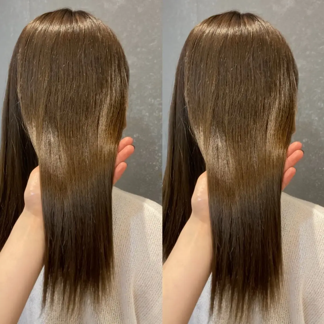 セミロング カラー オレンジ み うのヘアスタイル