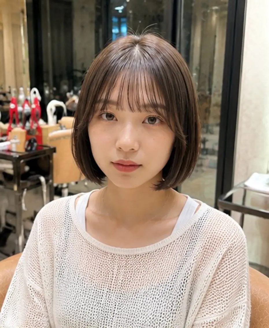 【人気𝑵𝑶.𝟏🥇💖】小顔ボブカット（シャンプーブロー付き🫧）の写真