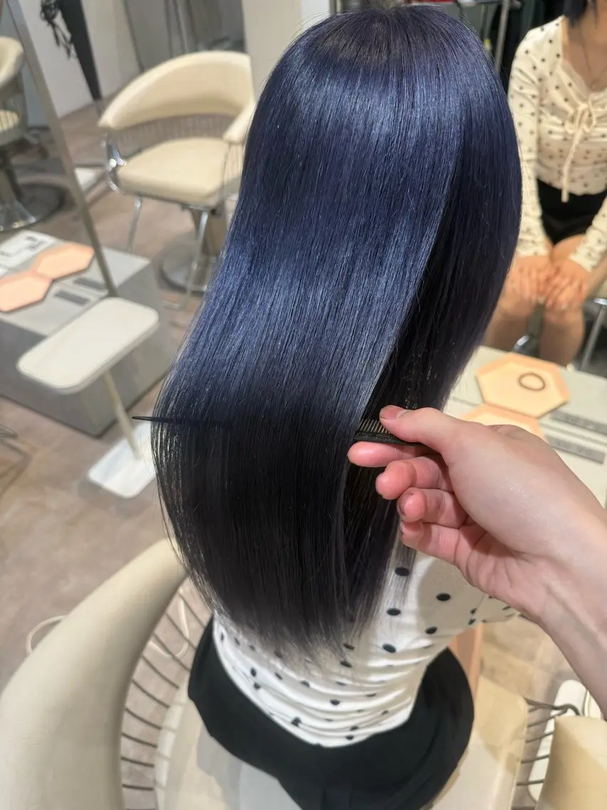 ミディアム カラー ブリーチ ブルーカラー ケアブリーチ 髪質改善 トリートメント カット ヘアカラー 💎透明感カラー特化 💎TAISEIのヘアスタイル